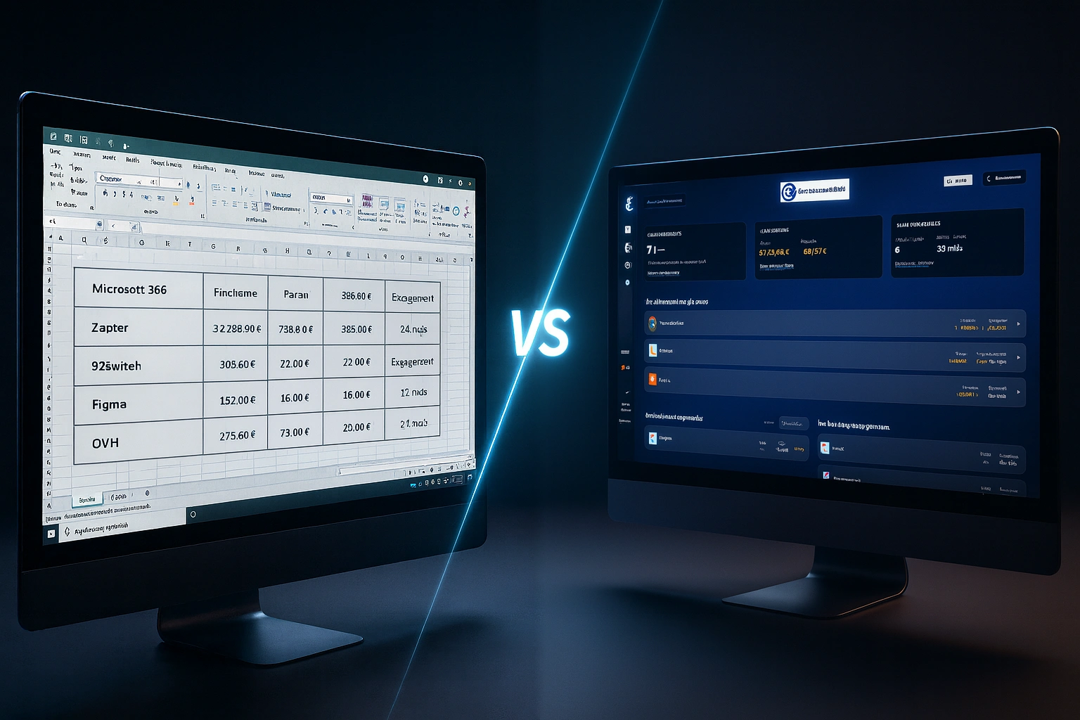 Excel Vs MesAbonnementsPro